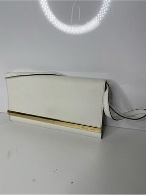 Michael Kors Leather Lana Clutch/Shoulder Purse